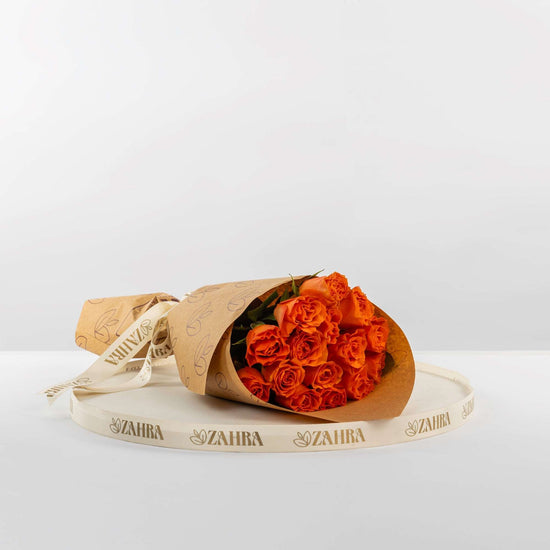 YSL Libre & Orange Roses Bouquet