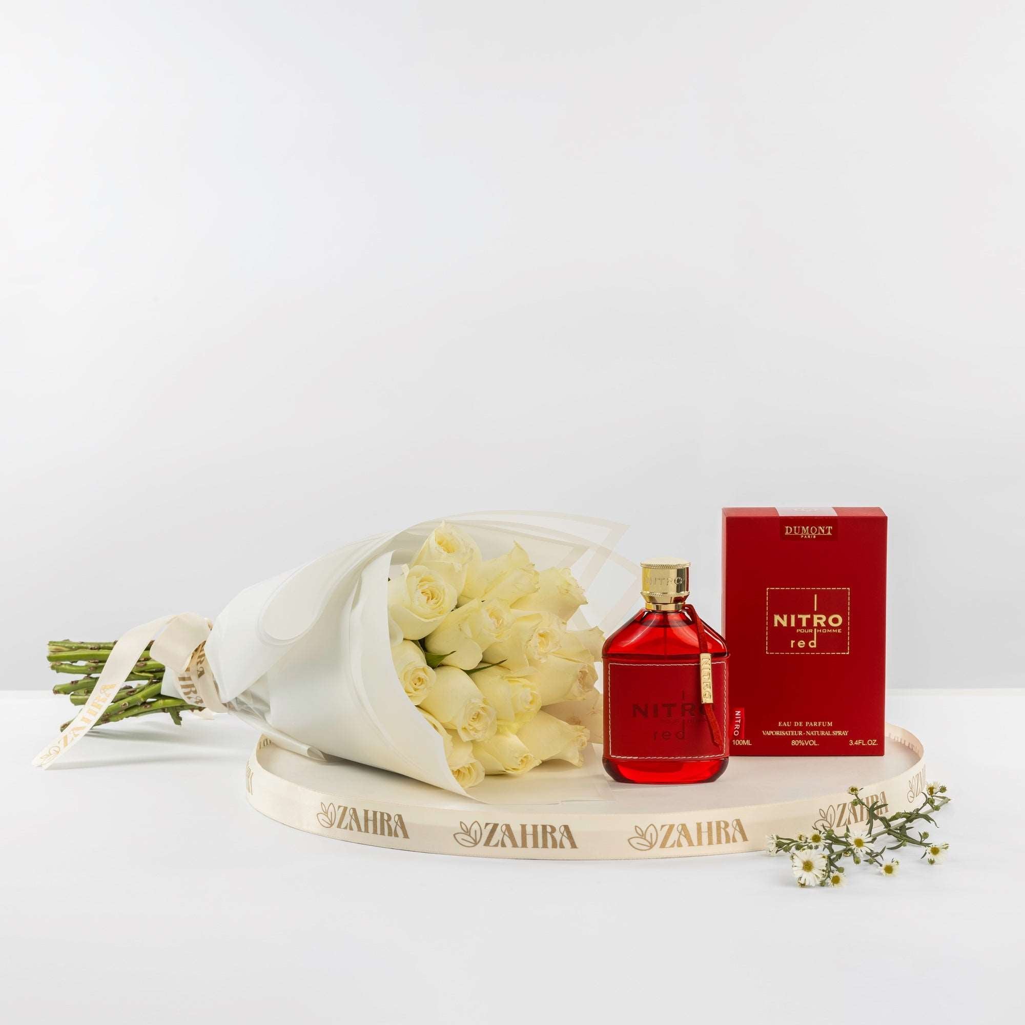 Nitro EDP & White Flowers Bouquet
