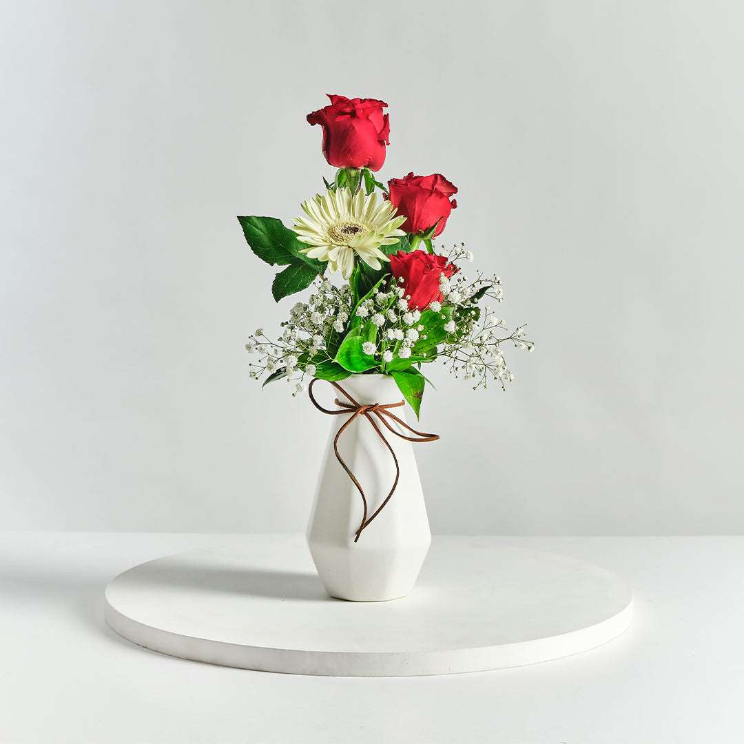 Petite White Vase