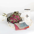 Chiffon Tales Veil & Pink Roses Bouquet