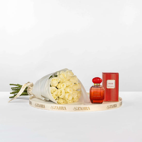 Rouge EDP & White Flowers Bouquet