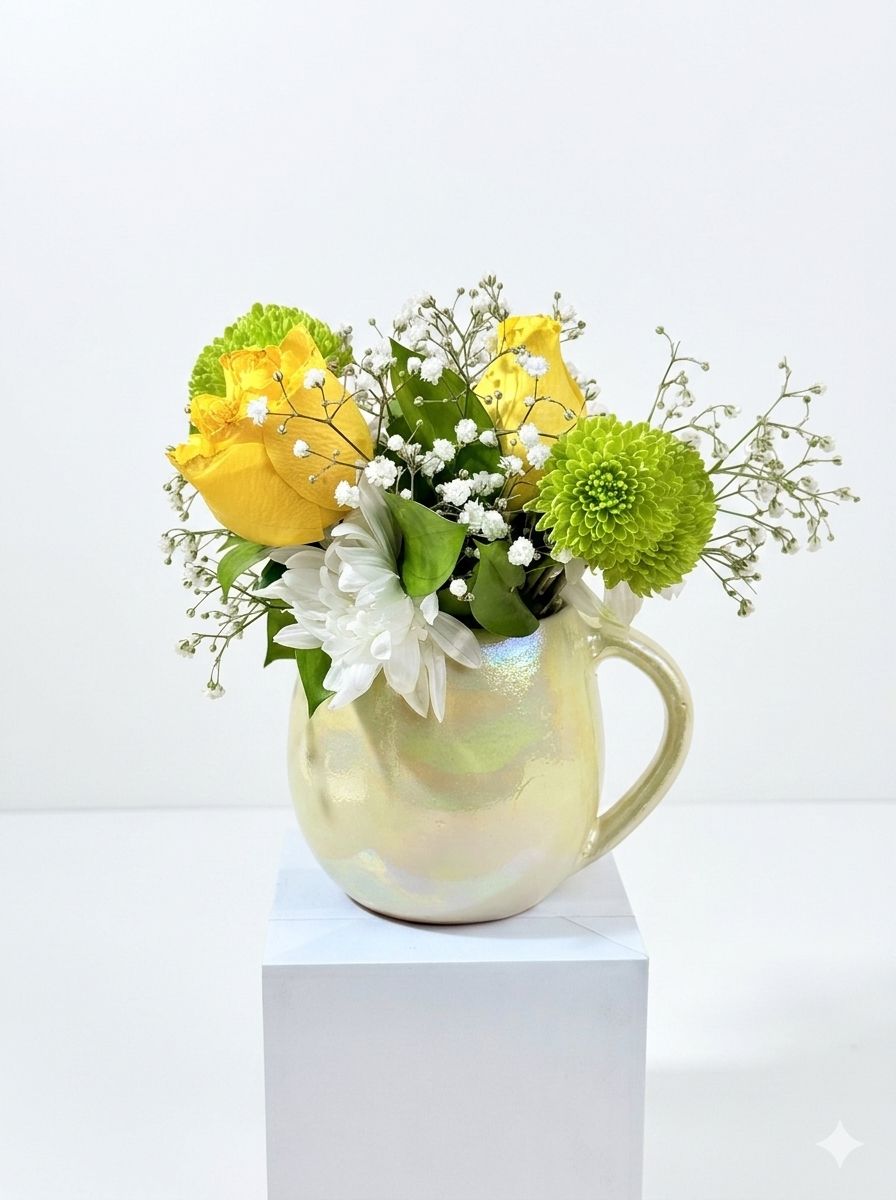 Floral Mug x Happiness Jar “Tip of the day”