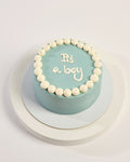 Baby Boy Reveal Cake