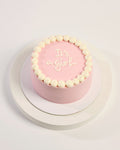 Baby Girl Reveal Cake