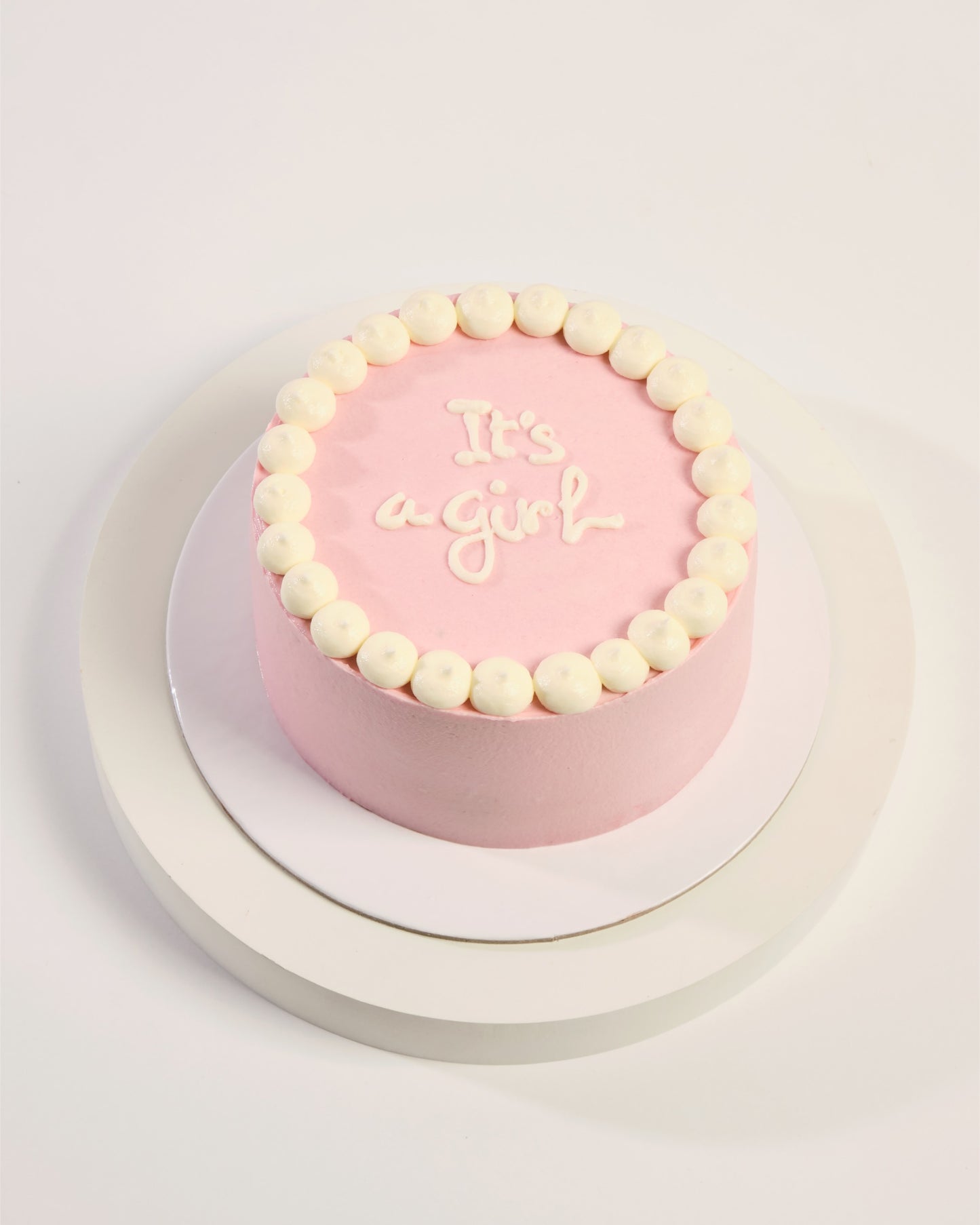 Baby Girl Reveal Cake