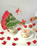 I Love You Cake & Red Bloom Bag & Verry Berry Candle