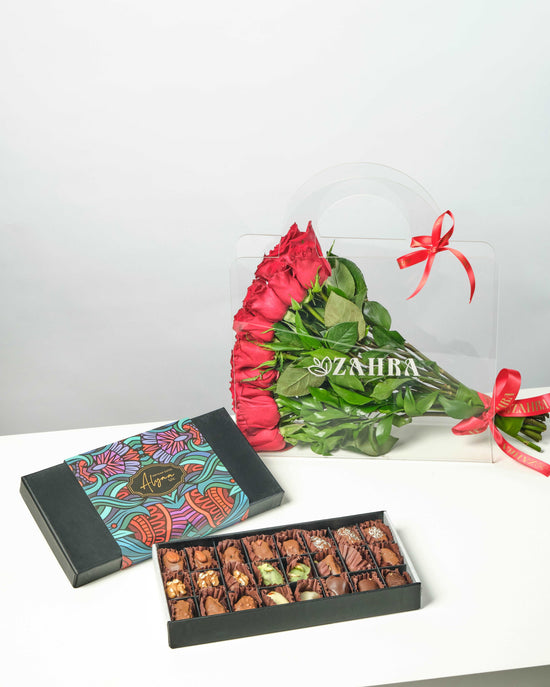 24 Dates Gift Box and Romantic Bloom Bag