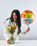 Autumn Vase and Get well soon Balloon