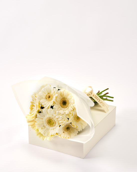 Pride Touch Veil & White Gerbera Bouquet