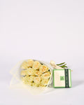 Patchi (9 pieces) box & 15 white roses bouquet