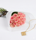 Gold pleated Silver Habibty Necklace Bundle (F17) & Simon Bouquet