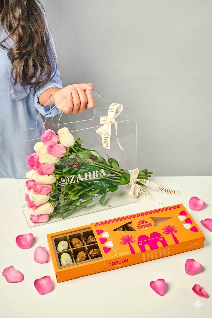 Spring bloom bag and Januba date 12 pcs